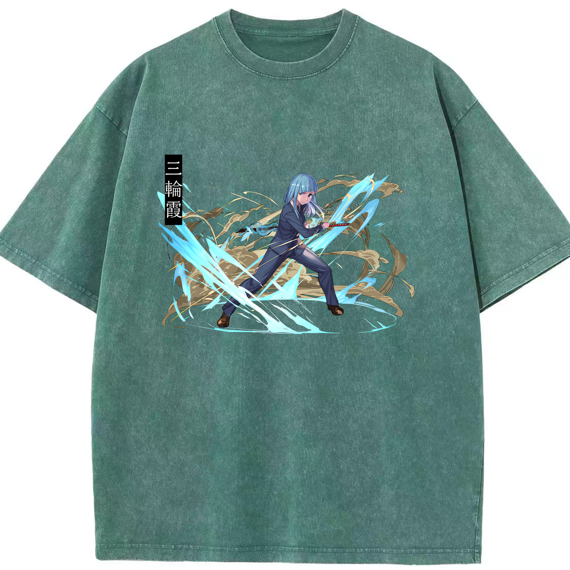 （画像用） 呪術廻戦 Jujutsu Kaisen 綿100% ヴィンテージ風 半袖Tシャツ（フロントプリント）